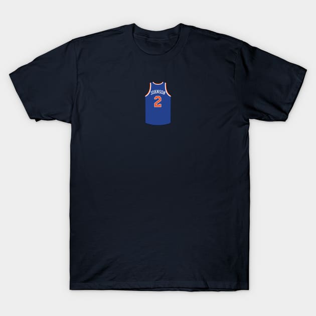 Larry Johnson New York Jersey Qiangy T-Shirt by qiangdade